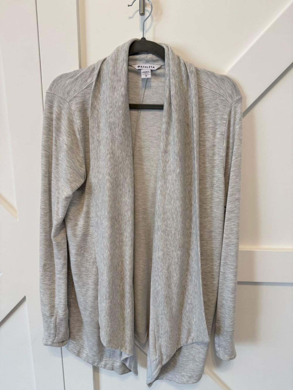 Athleta Pranayama Restore Wrap Cardigan in Heather Gray